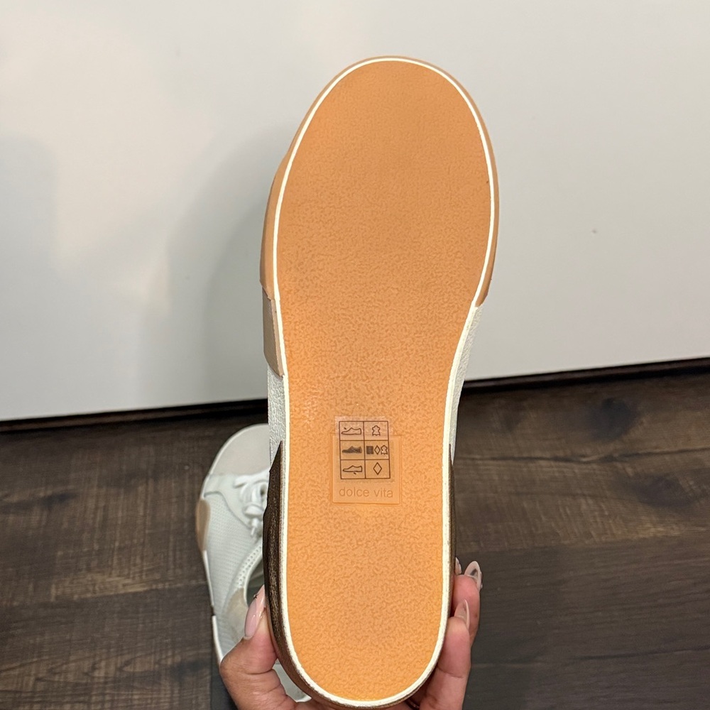 DV by Dolce Vita Cream and Tan Sneakers - Picture 5 of 5